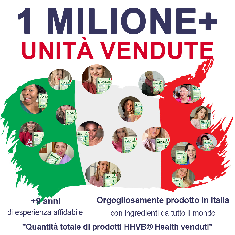 𝐇𝐻𝑽𝐁® 💚 𝐆𝐋𝑃-1 𝐒𝐞𝑖-in-𝑼𝒏𝑜 𝐒𝐨𝐥𝐮𝐳𝐢𝑜𝑛𝑒 𝑂𝗿𝗮𝗹𝗲 per la 𝐒𝐚lute (𝑺𝒐𝒍𝒐 𝒖𝒏𝒂 𝒗𝒐𝒍𝒕𝒂 𝒂𝒍 𝒈𝒊𝒐𝒓𝒏𝒐, 𝒄𝒂𝒎𝒃𝒊𝒂𝒎𝒆𝒏𝒕𝒊 𝒗𝒊𝒔𝒊𝒃𝒊𝒍𝒊 𝒊𝒏 7 𝒈𝒊𝒐𝒓𝒏𝒊) 👩‍⚕️ 𝑷𝒆𝒓 𝒐𝒃𝒆𝒔𝒊𝒕à, 𝒔𝒂𝒍𝒖𝒕𝒆 𝒄𝒂𝒓𝒅𝒊𝒐𝒗𝒂𝒔𝒄𝒐𝒍𝒂𝒓𝒆, 𝒅𝒊𝒂𝒃𝒆𝒕𝒆, 𝒂𝒑𝒏𝒆𝒂 𝒏𝒐𝒕𝒕𝒖𝒓𝒏𝒂, 𝒔𝒂𝒍𝒖𝒕𝒆 𝒊𝒏𝒕𝒆𝒔𝒕𝒊𝒏𝒂𝒍𝒆, 𝒑𝒓𝒐𝒃𝒍𝒆𝒎𝒊 𝒂𝒓𝒕𝒊𝒄𝒐𝒍𝒂𝒓𝒊 𝒆 𝒂𝒍𝒕𝒓𝒐 𝒂𝒏𝒄𝒐𝒓𝒂